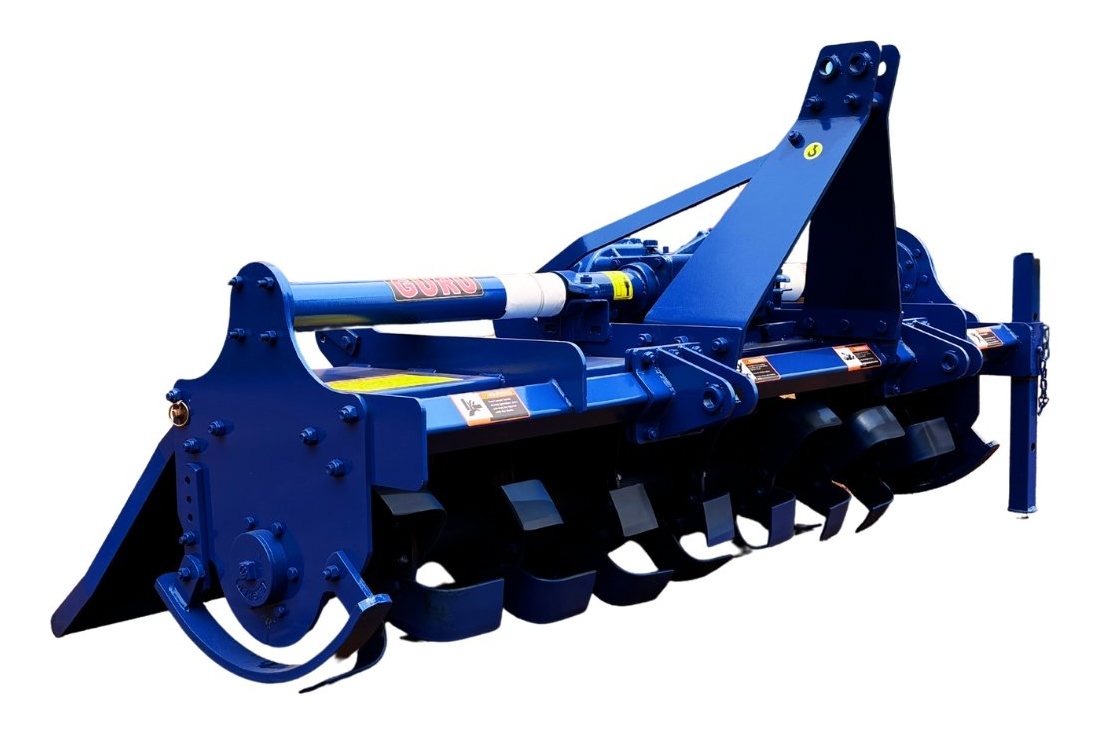 Blue Gurunanak rotavator with L-type blades